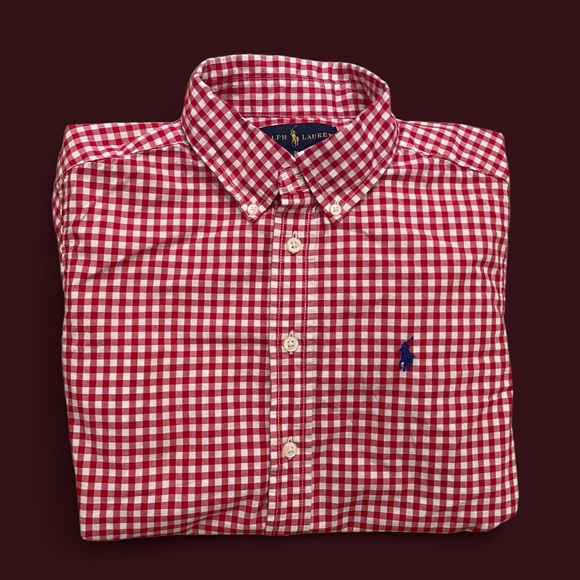Ralph Lauren Other - Ralph Lauren Red/White Plaid Shirt